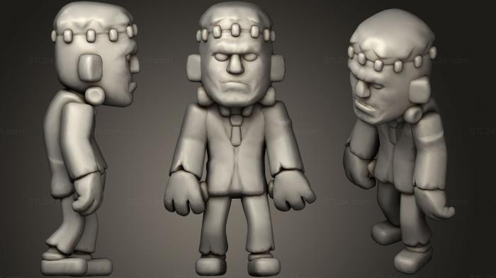 Figurines simple (Frankenstein, STKPR_0483) 3D models for cnc